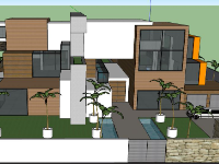 Mẫu villa su,mẫu villa su,sketchup villa