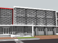 Model tòa nhà trường học