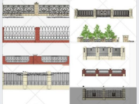 Model tổng hợp các mẫu lan can tường rào Sketchup