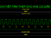 Một số bản vẽ khe co giãn Răng Lược