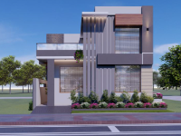 Nhà 2 tầng 8.7x9.5m model sketchup