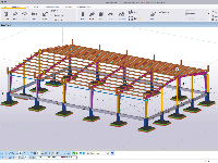 Nhà ăn 20x30m -Tekla 2017