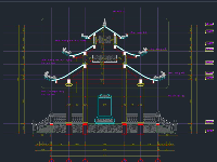 Nhà bia tưởng niệm kích thước 9.11x9.11m (full kết cấu, kiến trúc + dự toán)