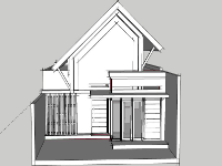 Nhà cấp 4,file su nhà cấp 4,sketchup nhà cấp 4,model su nhà cấp 4