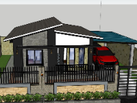 Nhà cấp 4 diện tích 6x8m model su