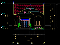 Nhà mái thái cấp 4,thiết kế nhà cấp 4 mái thái,file cad thiết kế nhà cấp 4,Hồ sơ thiết kế nhà cấp 4,nhà cấp 4 diện tích 8.5x19m