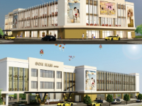 Nhà hàng tiệc cưới 3 tầng với diện tích 32.8x82.5m