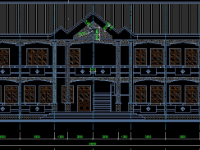 Nhà hiệu bộ trường THPT, THCS 10.4x29.6m kèm dự toán