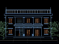 Thiết kế trạm y tế,trạm y tế 2 tầng 7.4x15.2m,File cad trạm y tế 2 tầng,trạm y tế phường,Bản vẽ trạm y tế 2 tầng