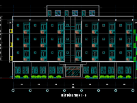 Nhà kí túc xá 4 tầng 13.3x31.5m