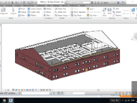 Nhà làm việc 2 tầng Revit Architecture 2017