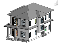 Nhà ở nông thôn,file revit biệt thự 2 tầng,nhà 2 tầng 10x14,bản vẽ biệt thự 2 tầng 10.8x14.8m