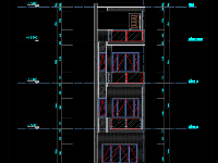 Nhà ống mặt phố 4 tầng 1 tum. 3.96x16.6 m