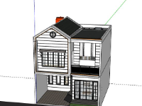 Nhà phố 2 tầng 7.3x9.8m model su