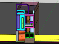 Nhà phố 2 tầng 8x19m model su đẹp