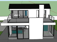 Nhà phố 2 tầng,model su nhà phố 2 tầng,file su nhà phố 2 tầng,sketchup nhà phố 2 tầng,nhà phố 2 tầng sketchup