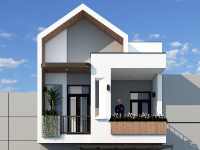 Nhà phố 2 tầng hiện đại 6.2x18m, 3 phòng ngủ
