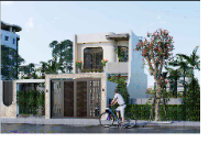 Nhà phố 2 tầng hiện đại kích thước 6x13.75m