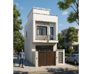 Nhà phố 2 tầng kích thước 5.8x22.16m