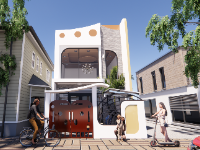 Nhà phố 2 tầng kích thước 5x17mx2 tầng