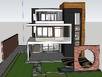 sketchup Nhà phố 3 tầng,nhà phố 3 tầng model su,file sketchup nhà phố 3 tầng,nhà phố 3 tầng file su,nhà phố 3 tầng sketchup