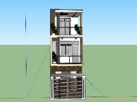 Nhà phố 3 tầng 4x26m file su đẹp mắt