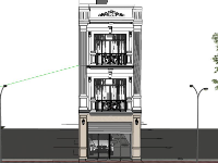 Nhà phố 3 tầng,model su nhà phố 3 tầng,nhà phố 3 tầng sketchup,file su nhà phố 3 tầng,mẫu nhà phố 3 tầng sketchup