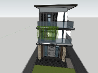 sketchup Nhà phố 3 tầng,Nhà phố 3 tầng,model su nhà phố 3 tầng,file sketchup nhà phố 3 tầng,nhà phố 3 tầng file su