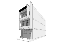 Nhà phố 3 tầng,model su nhà phố 3 tầng,nhà phố 3 tầng file su,sketchup nhà phố 3 tầng,nhà phố 3 tầng sketchup