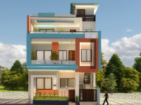 Nhà phố 3 tầng 8.2x10m file sketchup