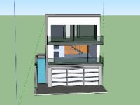 Nhà phố 3 tầng,model su nhà phố 3 tầng,sketchup nhà phố 3 tầng