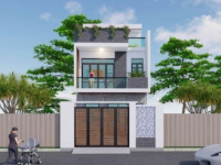 Nhà phố 3 tầng diện tích 6x21m full kiến trúc revit