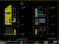 Nhà phố 3 tầng diện tích đất 50m2 kích thước 5x10.2m