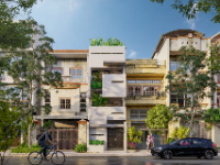 Nhà phố 3 tầng hiện đại file sketchup mới