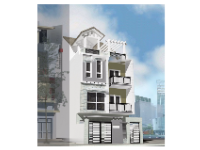 Nhà phố 3 tầng kích thước 7x20m