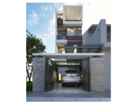 Nhà phố 4 tầng 5x20m file cad đẹp