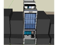 Nhà phố 4 tầng,file su nhà phố 4 tầng,model su nhà phố 4 tầng,sketchup nhà phố 4 tầng,nhà phố 4 tầng file su