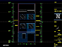 bản vẽ nhà phố 4 tầng KT 6x7.5m full KT.KC,bản vẽ nhà phố 4 tầng hiện đại,bản cad nhà phố 4 tầng KT6x7.5m