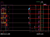 bản vẽ kết cấu nhà phố 5 tầng