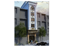 Nhà phố 6 tầng tân cổ điển file cad
