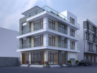 Nhà phố hiện đại 3 tầng. 8.84.13.51 full (kến trúc, kết cấu,điện nước) có phối cảnh.
