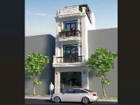 Nhà phố tân cổ điển 4 tầng kích thước 4.7x9.5m (Full KT, KC, ĐN, File sketchup)
