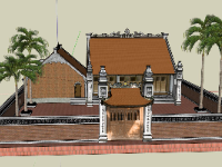 Nhà thờ họ sketchup,Nhà thờ sketchup,Nhà thờ file sketchup,model su nhà thờ họ,file sketchup nhà thờ họ