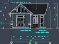 nhà cấp 4,nhà trệt,nhà 1 tầng,mẫu nhà cấp 4,Nhà trệt cấp 4 kt 8x9.28m