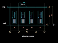 Nhà vệ sinh trường học KT: 3.2x5.2m full bản vẽ + dự toán