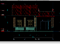 Nhà vườn mái thái. Diện tích xây dựng 100m2. Kích thước: 10,7mx13,89m