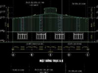 nhà xưởng công nghiệp,nhà xưởng 1 tầng,file cad nhà xưởng,cad nhà xưởng