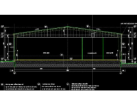 Nhà xưởng sản xuất kích thước 36x120m