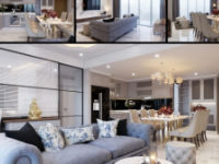 Nội thất chung cư căn hộ MASTERI 100m2