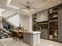 Nội thất nhà hiện đại sketchup